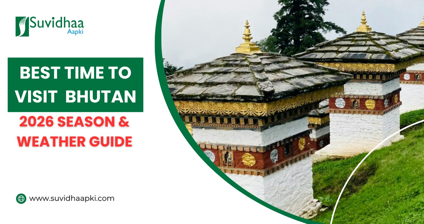 Best places to visit in Bhutan by season including Paro, Thimphu, Punakha and Phobjikha