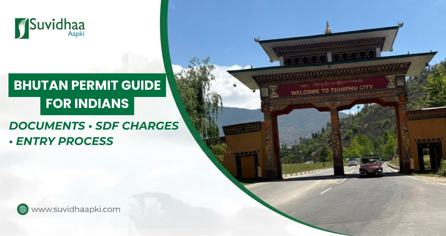 Indian tourists entering Bhutan through Phuentsholing Gate for Bhutan permit process and tour from Siliguri